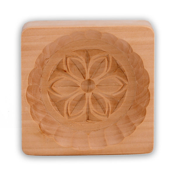 Wood Butter Mold - Flower