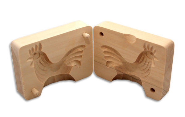 Wood Butter Mold - Rooster