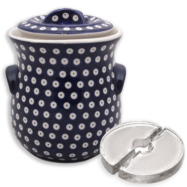 Stone Creek Trading Fermenting Crock - 2L Polish Decorated