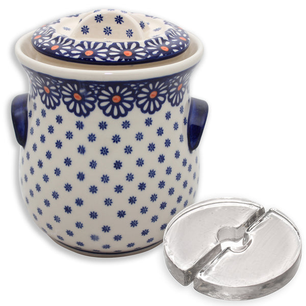 Stone Creek Trading Fermenting Crock - 2L Polish Decorated