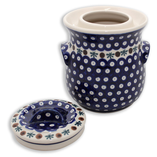 Stone Creek Trading Fermenting Crock - 2L Polish Decorated