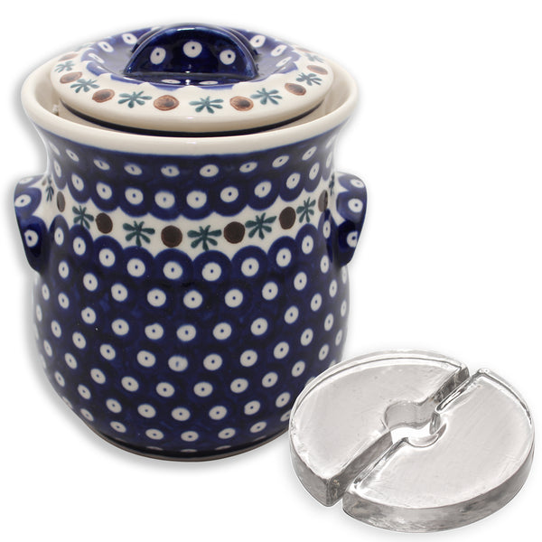 Stone Creek Trading Fermenting Crock - 2L Polish Decorated